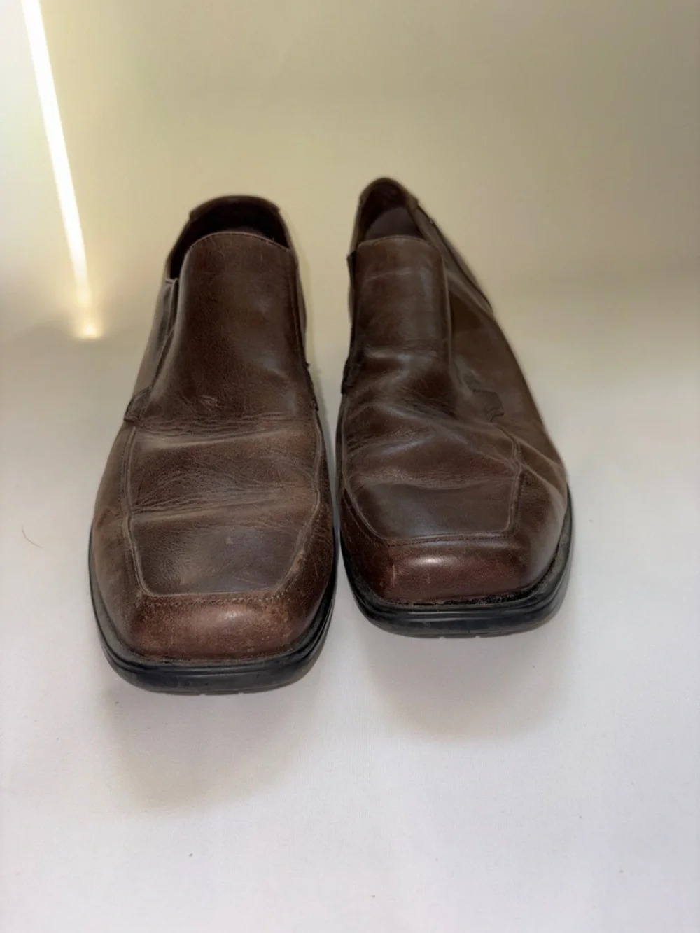 Rockport Brown Leather Slip-On Loafers for‎ Men Size 9.5 Wide